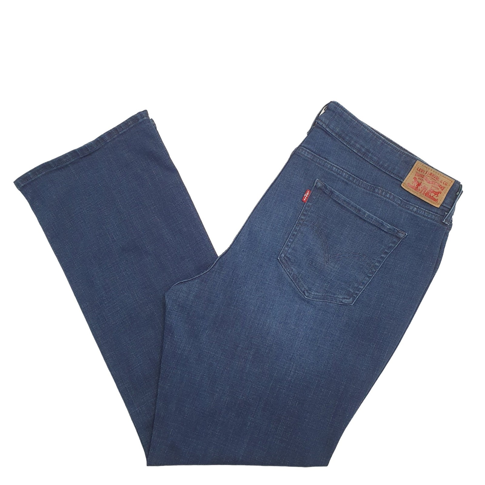 LEVIS 415 Jeans Bootcut Fit Navy Denim Trousers Womens UK24 image 3