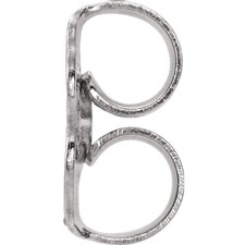 Rhodium Silver 5.2mm Butterfly Push Back for Stud Earrings Tarnish Resistant