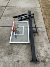 Goalrilla In-Ground Adjustable Basketball Hoop Metal Post Glass Backboard