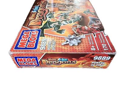 Mega Bloks 9889 Fire & Ice Dragons Portal Of Fire - Complet Avec Boîte