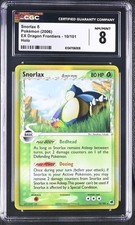 Pokemon Snorlax δ Delta Species 10/101 Ex Dragon Frontiers Holo CGC 8 on eBay