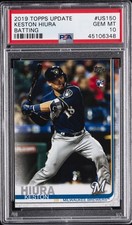 2019 TOPPS UPDATE BATTING #US150 KESTON HIURA ROOKIE RC PSA 10