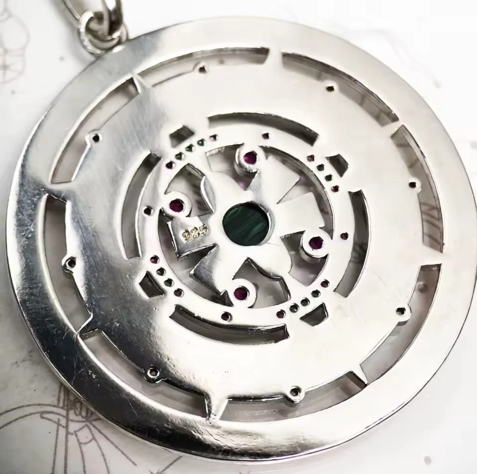 Magischer "Selbstbewusstsein" Spiritualität Anhänger 925 Silber 4,8 x 6 cm  - Bild 4 von 4