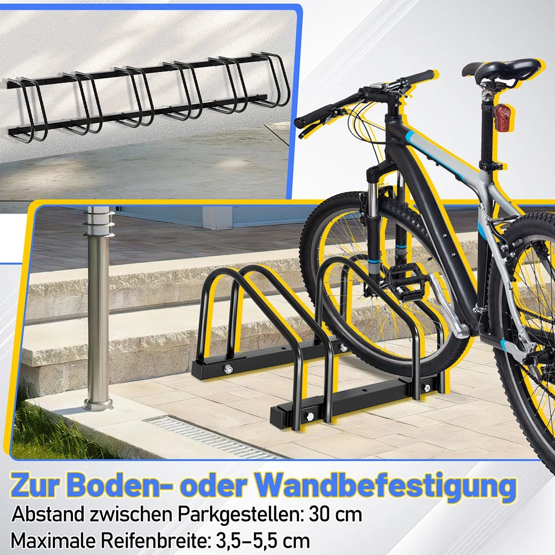 2-6 Fahrradständer Fahrräder Bodenständer Fahrradhalter Räder Aufstellständer