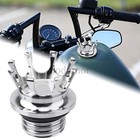 Chrome King Crown Gas Cap Fuel Tank Cap Right Hand Fit For Harley Softail Dyna