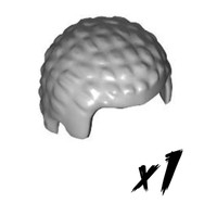 1X Lego 21778 • Figurteil Haare Hair • Hellgrau • Light Bluish Gray