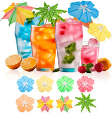   3 Styles 150 Pcs  Drink Umbrellas Cocktail Picks, Cocktail Umbrellas for Drinks,