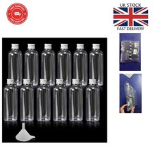 Elegant 60ml Mini Plastic Bottles with Funnel - Great for Liquor & Condiments