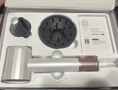 Fentgo High Speed Ionic Hair Dryer with Diffuser, Professonal Blow Dryer. White