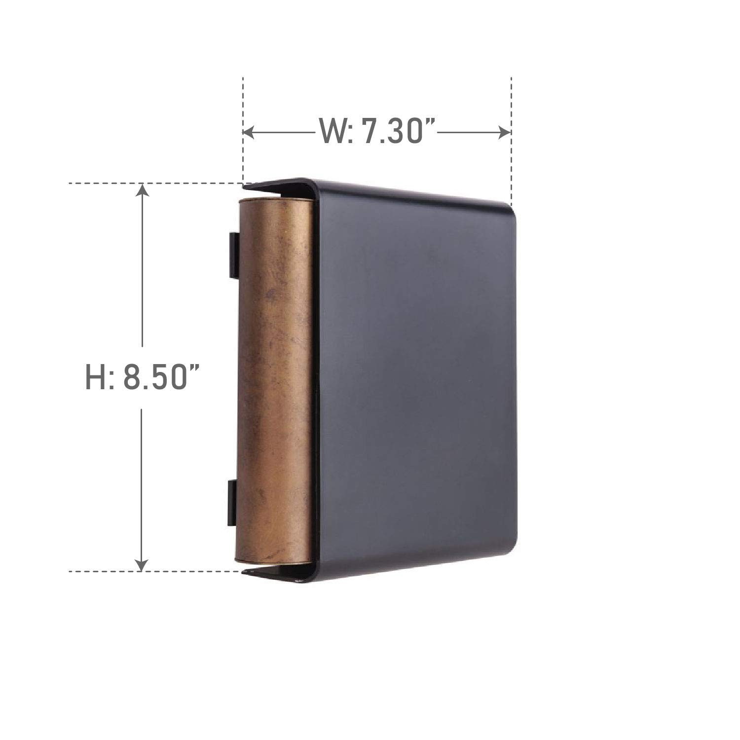 Craftmade CTPAB-BK Resonance Chambers Door Chime, Patina Aged Brass/Black