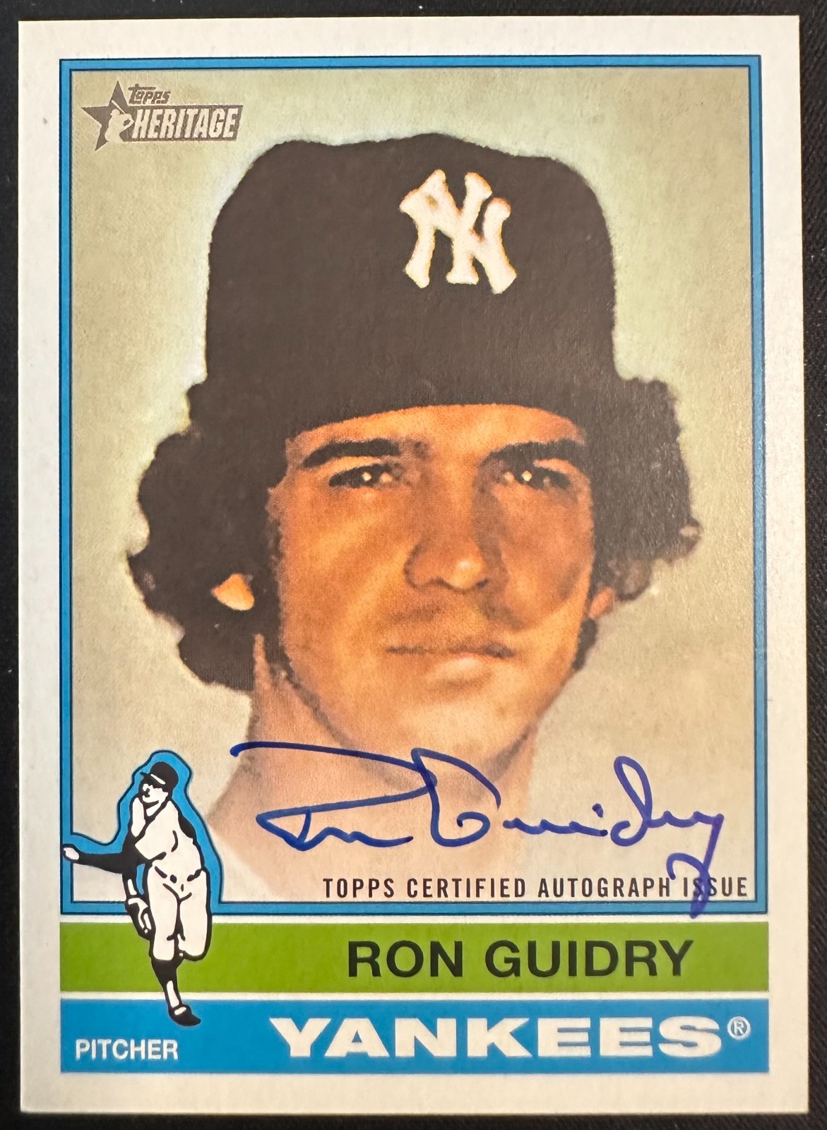 RON GUIDRY 2025 TOPPS HERITAGE HIGH NUMBER REAL ONE SP ON-CARD AUTO #ROA-RG