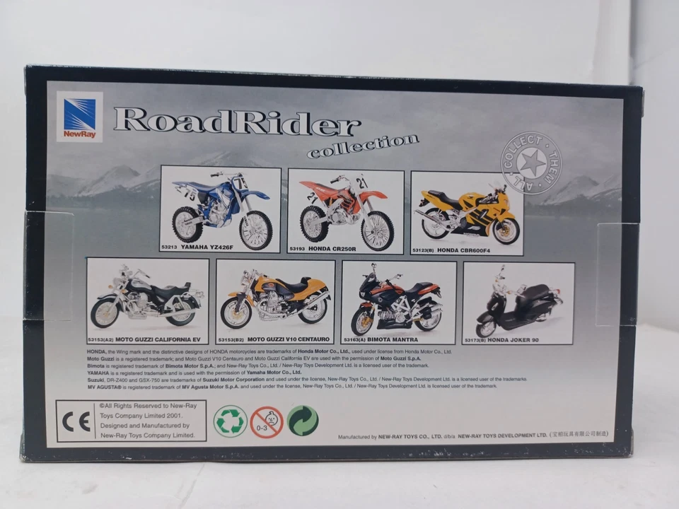 Nova coleção Ray Roadrider YAMAHA YZF-R1 em azul fundido 1:12 - Imagem 3 de 3