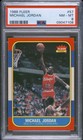 1986-87 fleer michael jordan 57 psa 8