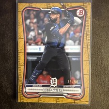 2026 Bowman Baseball Riley Greene /50 Gold Border Pattern #48 Detroit Tigers