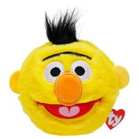 TY SesamstraßE Bert Beanie TüRsteher 4In PlüSch HüPfen Ball PlüSchtier Kinder 3+