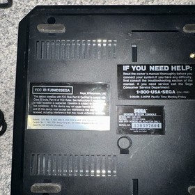 Original OEM Sega Genesis System Model 2 Console Game Genie & 3 Games