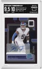 2022 Clearly Donruss Kayvon Thibodeaux #95 Rated Rookies Auto Purple 134/175