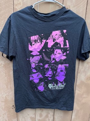 Obey Me One Master To Rule Them Cast Graphics Black T-Shirt - Unisex Sz M