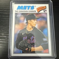 2026 Topps Heritage JONAH TONG RC #137 SP Nickname Variation THE CANADIAN CANNON
