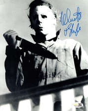 Nick Castle signed 8x10 Photo Michael Myers The Shape Halloween 1978 JSA