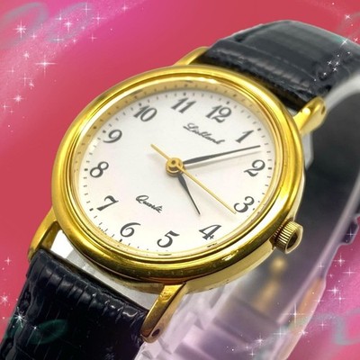 ORIENT Wristwatch Lisblank D855U100 Quartz Water Resistant Ladies Leather