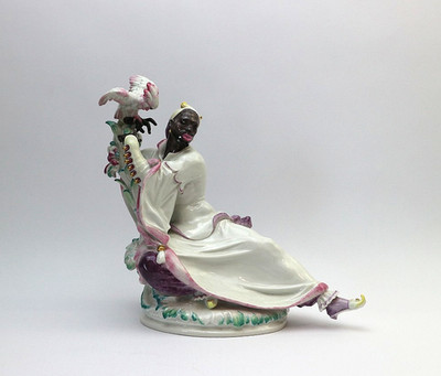 Meissen Figur  Mohr mit Kakadu    Paul Scheurich   1. Wahl   Top KS26/252