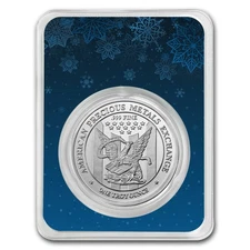 1 oz Silver Round - APMEX (w/Snowflakes Card, In TEP)