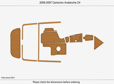 2006-2007 Centurion Avalanche C4 DuraEVA Boat flooring