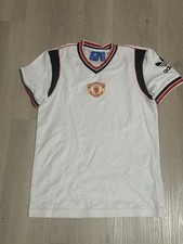 Manchester United Football Shirt 1985 Adidas Originals Retro Reissue Away Jersey