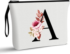 A-Z Personalized Makeup Bag Birthday Gifts for Women Mom Best Friend Her UK