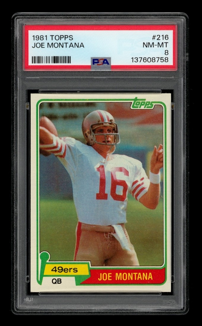 1981 Topps Set-Break #216 Joe Montana PSA 8 NM-MT