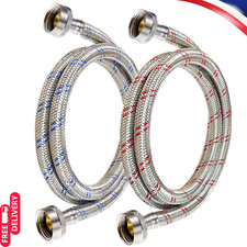 4 Ft Washing Machine Hoses, 2 Packs Premium S...