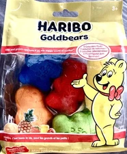 Rare Haribo Collectible Mini Plush Goldbear, set of 5, NEW in pkg