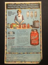 Vintage 1940’s Ball Mason Jar Magazine Print Ad 2D21