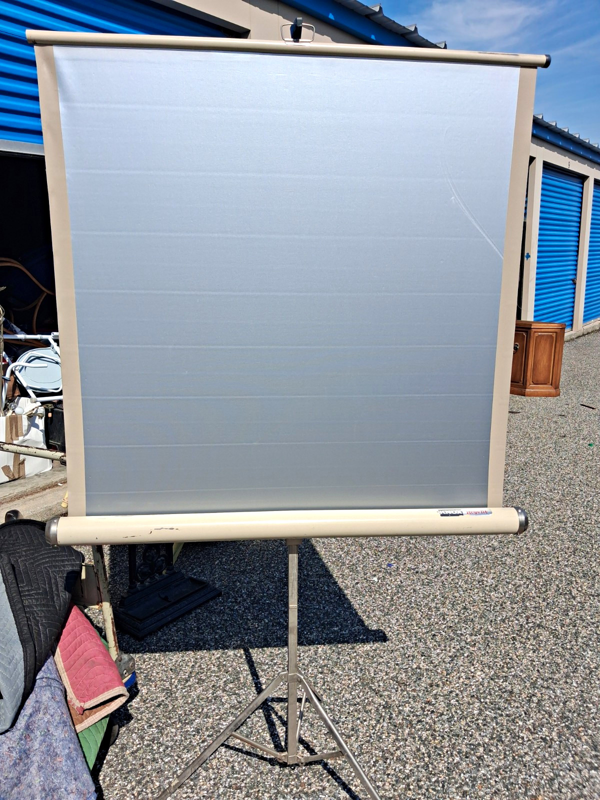 Vintage Knox Regent Portable Projector Screen with Tripod Stand