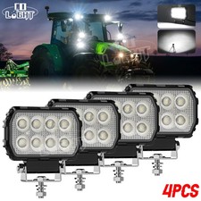 4x 4" Pods 12/24v Led Spot light Work Lights Lamp for tractor recovery truck van