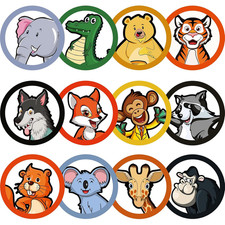Potty Training Targets for Boys, Flushable, Animal Designs, Toilet Stickers