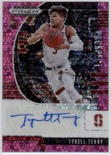 2020 Tyrell Terry Prizm Draft Fast Break Pink Prizm Auto RC 1/25 #PA-TT (F316)