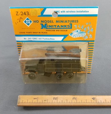 Roco Minitanks 1/87 HO Z-243 GMC  WIRELESS INSTALLATION TRUCK IOP MADE N AUSTRIA