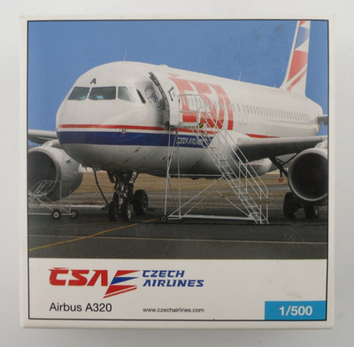 Herpa CSA Czech Airlines Airbus A320 Model - 1:500 - 507981 | eBay