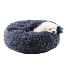 Himax Dog Beds for Small Dogs, Donut Dogs Beds with Blanket Attached, Calming...