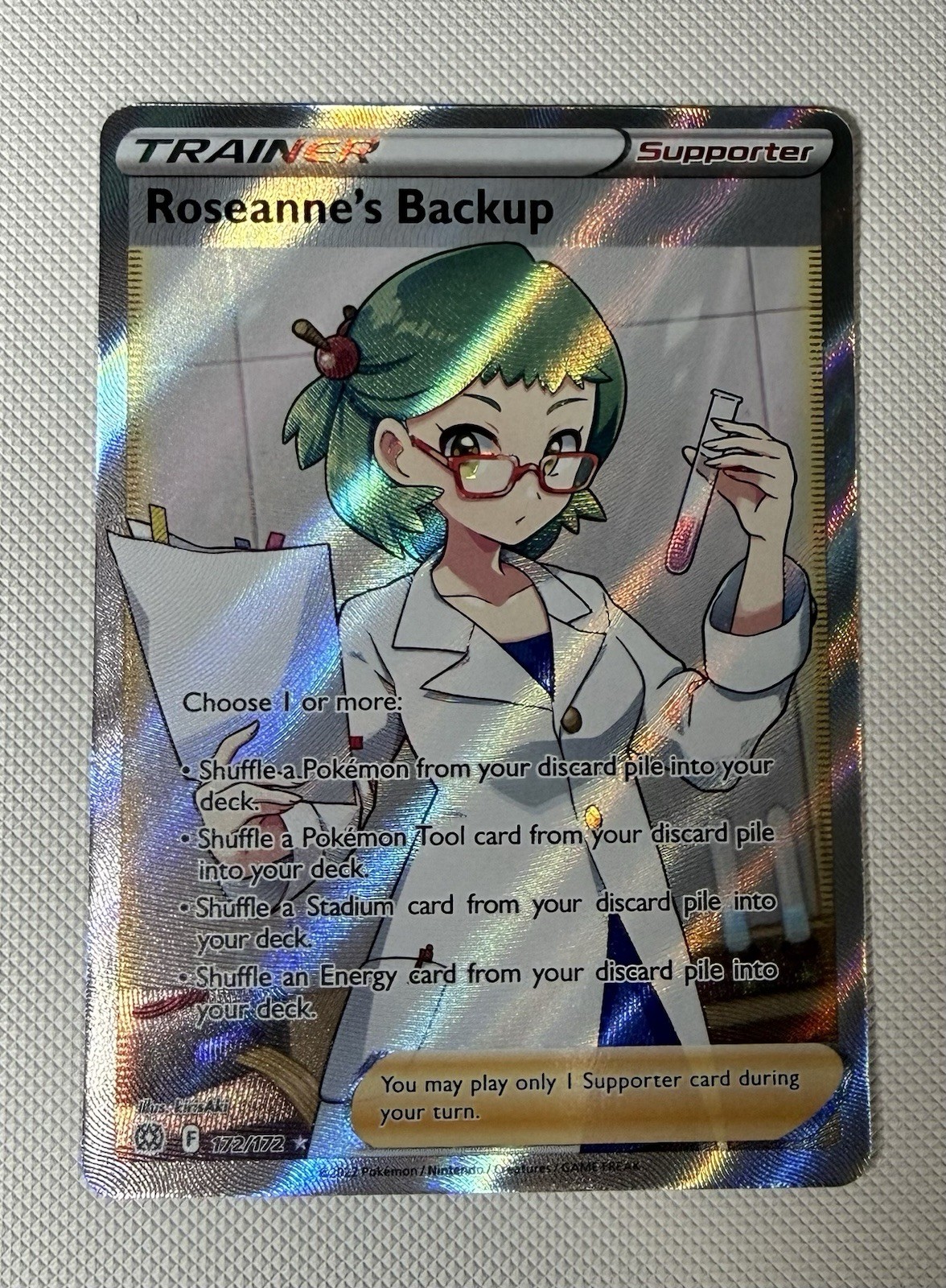 Roseanne's Backup (Full Art) 172/172 Swsh09: Brilliant Stars Holo