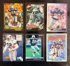 Emmitt Smith HOF (6) card lot 1991-1994 - Cowboys (See desc for details)