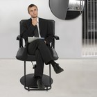 Salon Styling Chair, 360?? Swivel Barber Chair, Adjustable Beauty Chair black US — photo 3