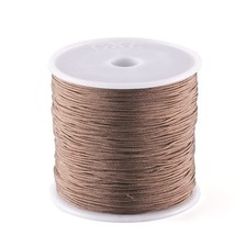 100Yard Braided Nylon Cord Beading String Thread Roll Lift Shade 0.8mm Camel