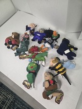 Lot of 10 Meanies Beanie Babies Plush Toys