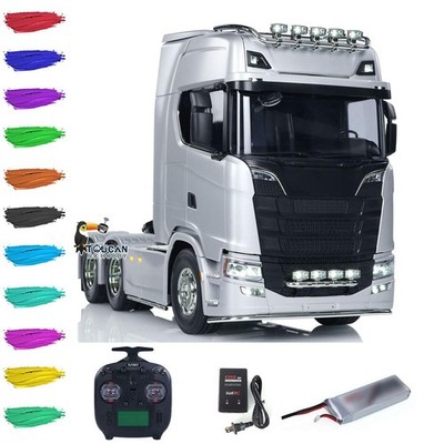 1/14 RC Tractor Truck 56373 6X4 Remote Control Car 770S Light Sound Radio Model