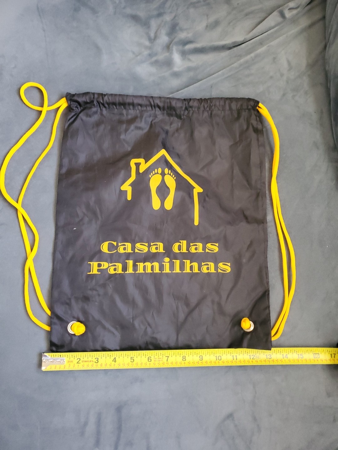 Black Drawstring Bag Large