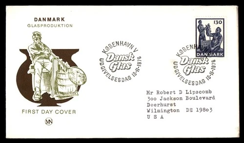 Mayfairstamps Denmark FDC 1976 Men Making Glass First Day Cover aaw_38709