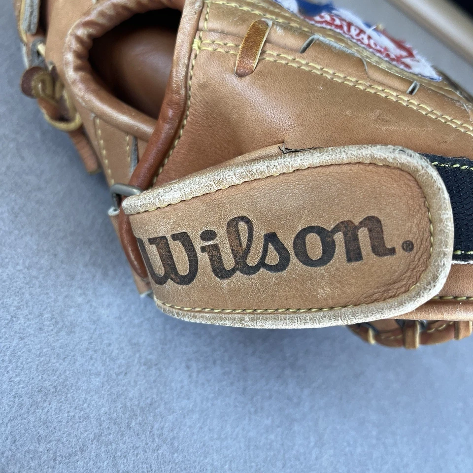 Guante de béisbol Wilson A2002 Pro Select PS4 LHT hecho en Japón doble bisagra vintage Foto 4 de 4